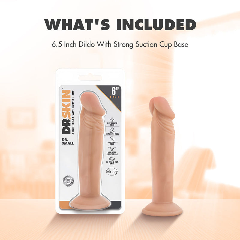 Dr. Skin Dr. Small Realistic 6.5 in. Dildo Beige