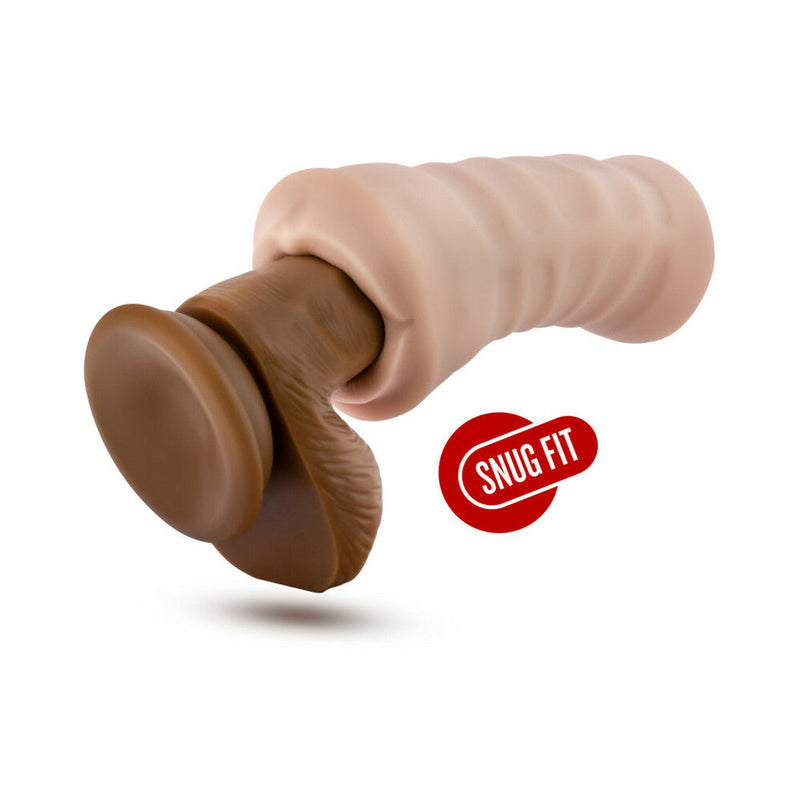 M for Men Angie Oral Stroker with Bullet Vibrator Beige