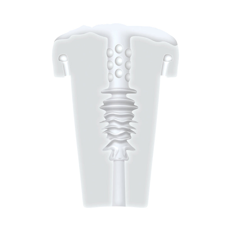 Zero Tolerance Sucking Good Rechargeable Vibrating Vacuum Pump Stroker Clear/White