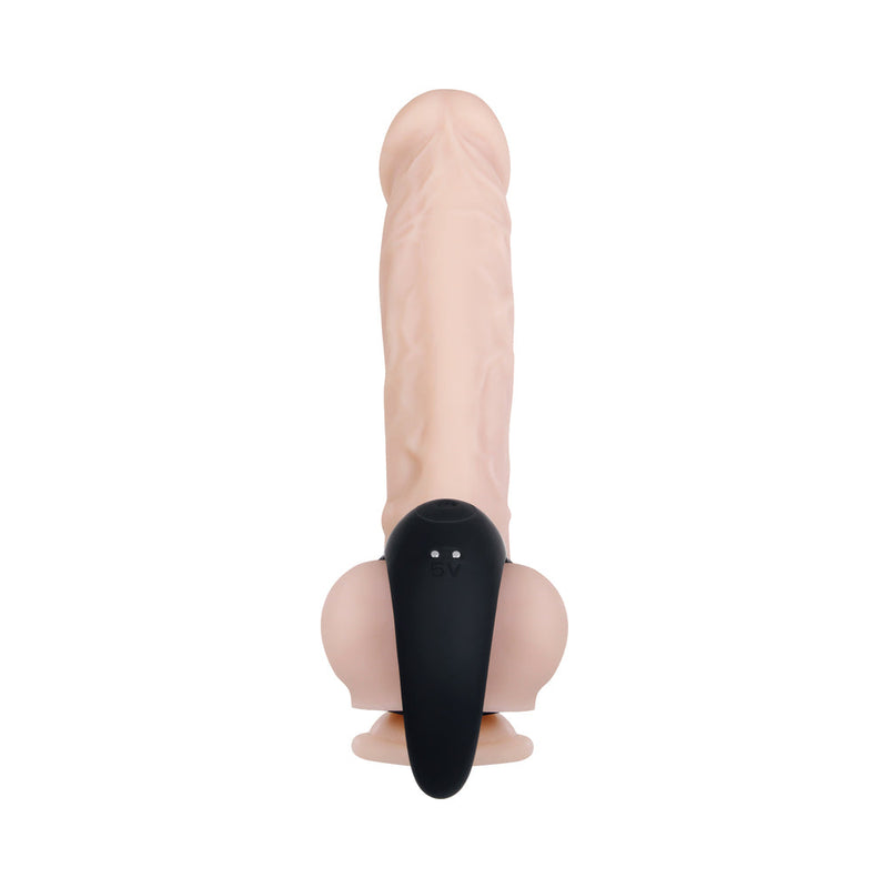 Zero Tolerance Vibrating Ball Cradle Rechargeable Remote-Controlled Silicone Cockring Black