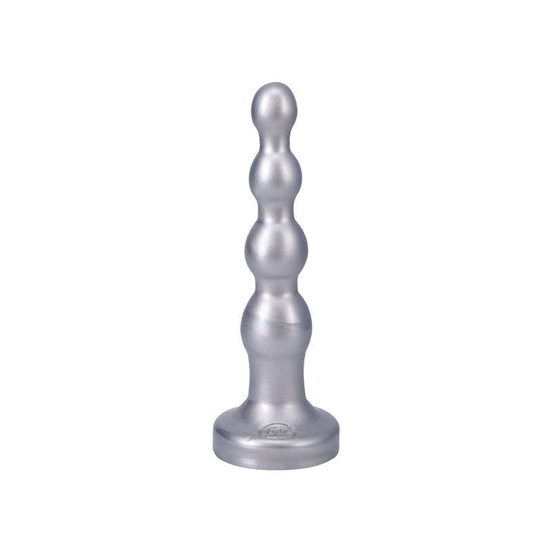 Tantus Ripple Large 8 in. Anal Beads Dildo Medium-Firm Silver