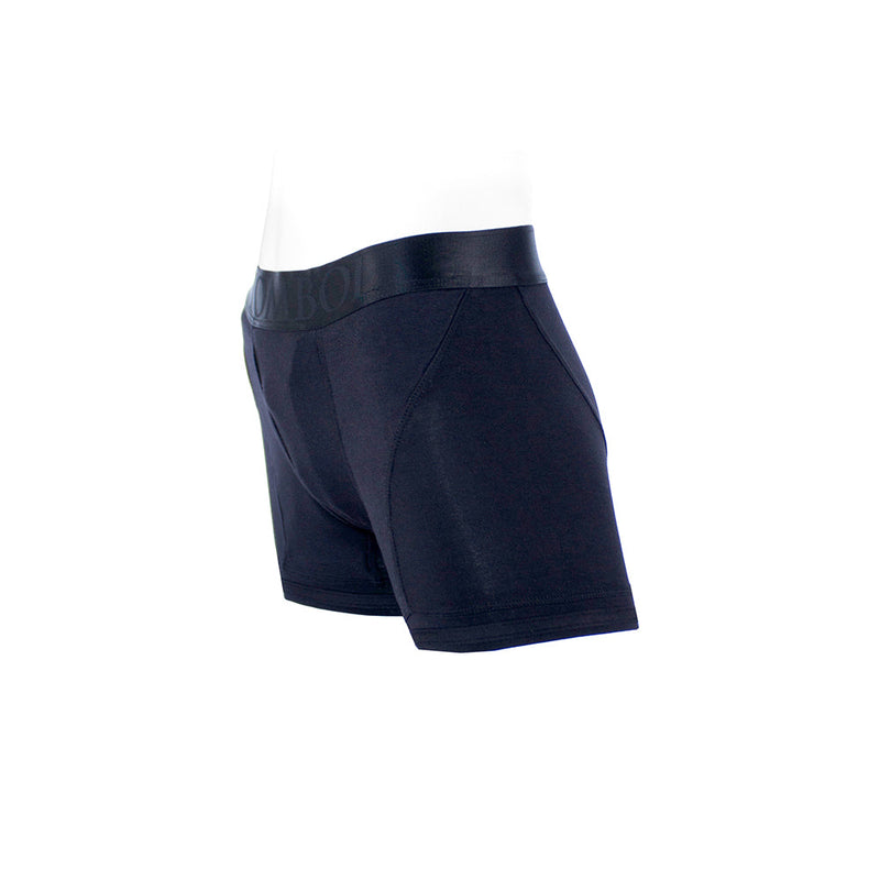 SpareParts Tomboii Rayon Boxer Briefs Harness Black Size XL