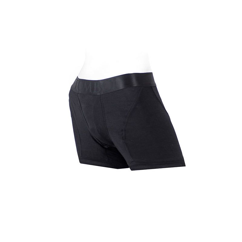 SpareParts Tomboii Rayon Boxer Briefs Harness Black Size XL