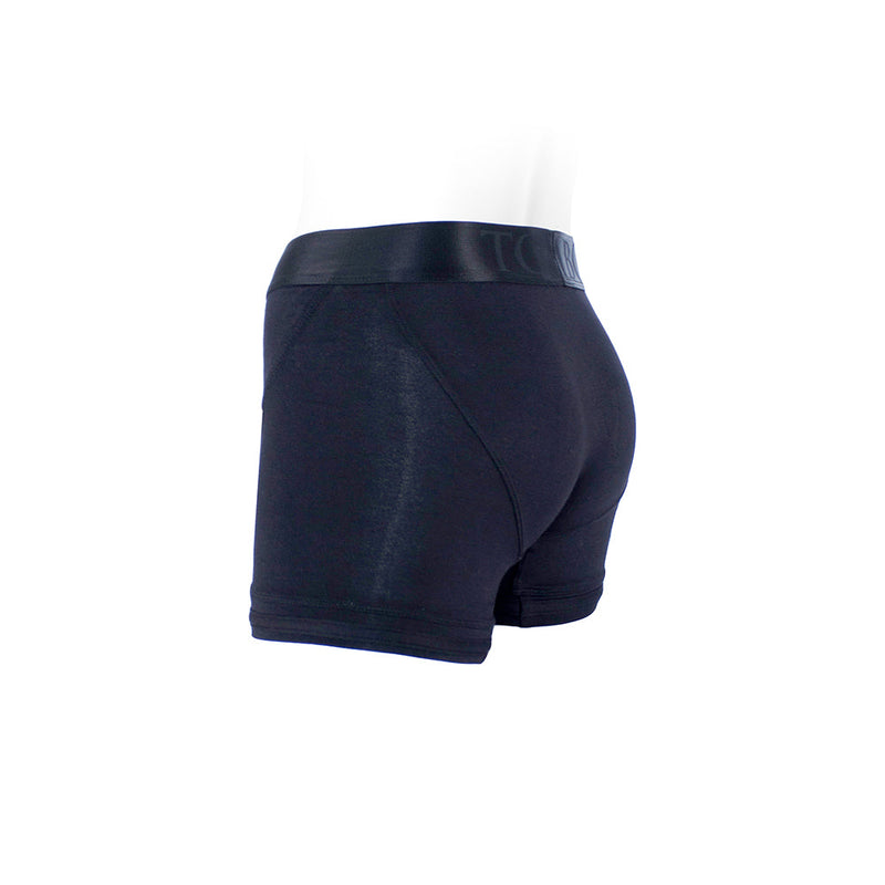 SpareParts Tomboii Rayon Boxer Briefs Harness Black Size XL