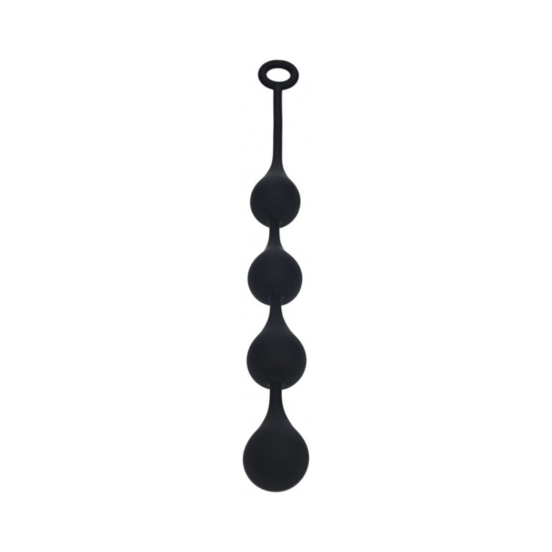 LEVELZ Waterdrop Silicone Anal Balls Large 40 mm Black
