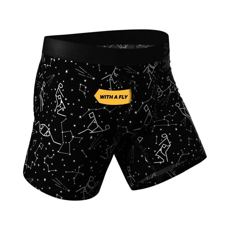 Shinesty The Big Bang Glow-in-the-Dark Constellation Ball Hammock Pouch Underwear with Fly XL