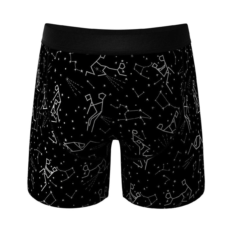 Shinesty The Big Bang Glow-in-the-Dark Constellation Ball Hammock Pouch Underwear with Fly XL