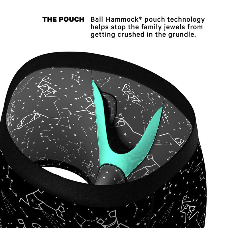 Shinesty The Big Bang Glow-in-the-Dark Constellation Ball Hammock Pouch Underwear with Fly XL