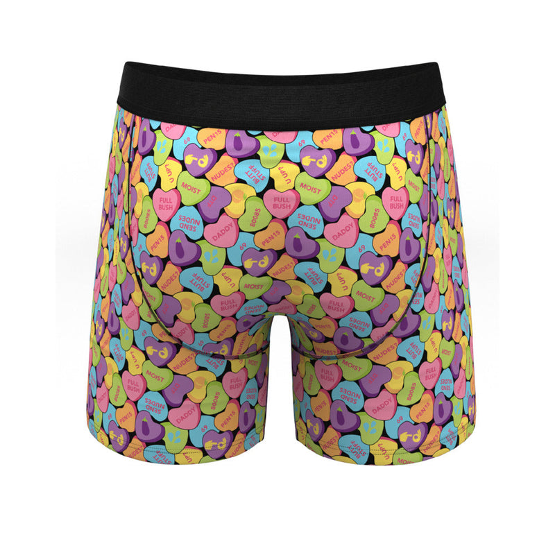 Shinesty The Candy Crush Candy Hearts Ball Hammock Pouch Underwear with Fly XL