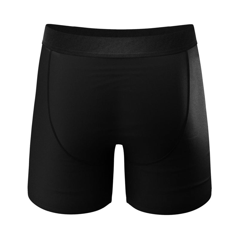 Shinesty The 009 Black Tuxedo Ball Hammock Pouch Underwear with Fly 2XL
