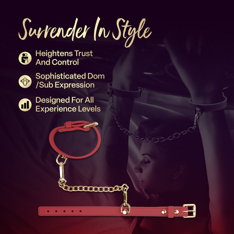 Temptasia Ardor Wrist & Ankle Restraints Red